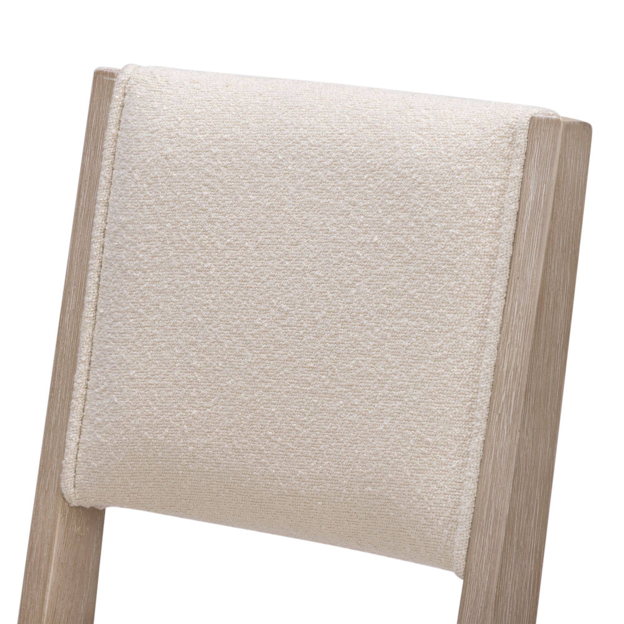 Alt View 5. Plank+Beam - Sereno Stool Counter Height (24in) (2 pack)|| Antique White/Ivory Cushion - Antique White/Ivory Cushion.