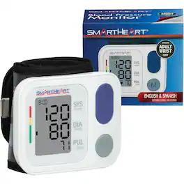 RTMB - Wrist Blood Pressure Monitor – Automatic, Adult Cuff, 2-User Memory - White