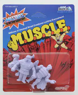 Masters of the Universe - M.U.S.C.L.E. 3-Pack: Ram Man, Man-E-Faces, Buzz Off - Purple