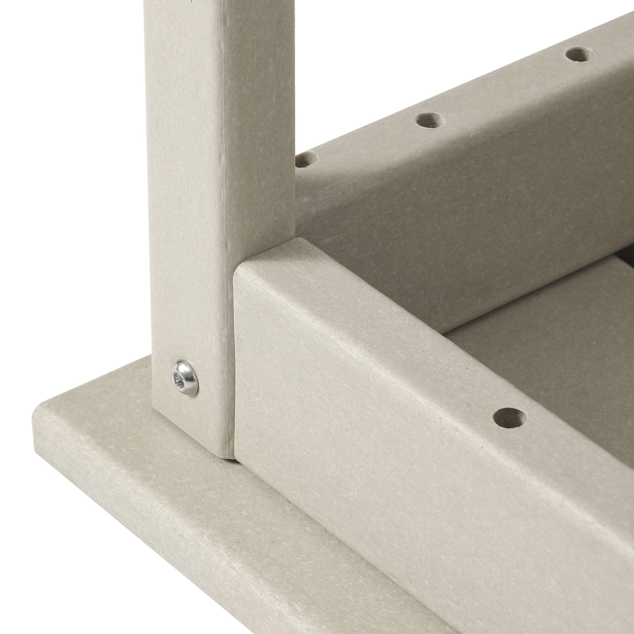 Alt View 4. WestinTrends - WestinTrends Malibu 35" length outdoor Coffee table for Adirondack chair - Sand.