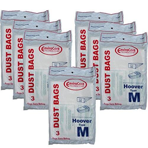 Sure, here is the corrected and grouped text:

- EnviroCore TECHNOLOGY
- 3 DUST BAGS
- Hoover Type M
- Rags Sa
- Sacs Bolses
- Bolsas