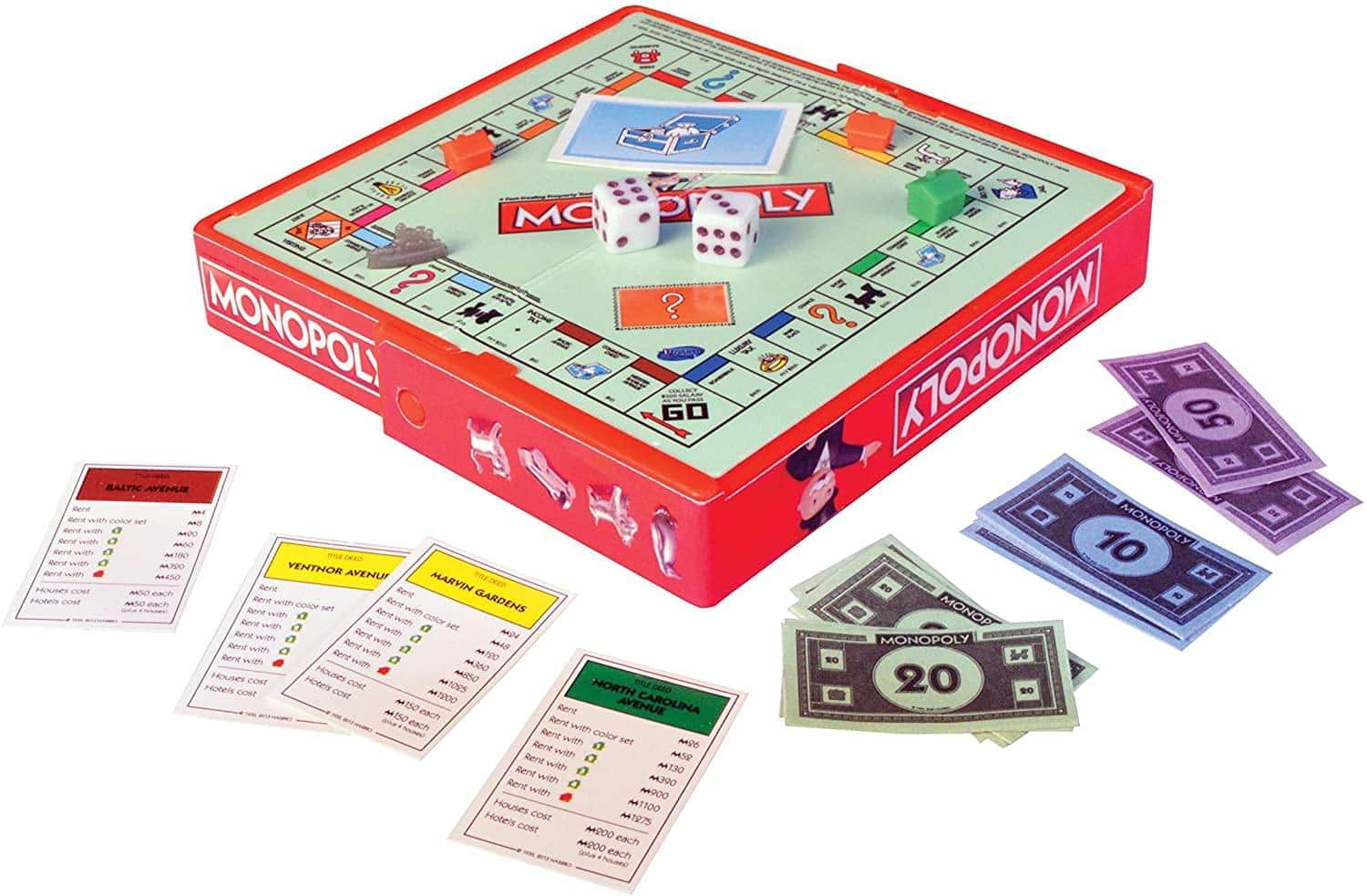 Super Impulse - World's Smallest Monopoly Board Game - Red