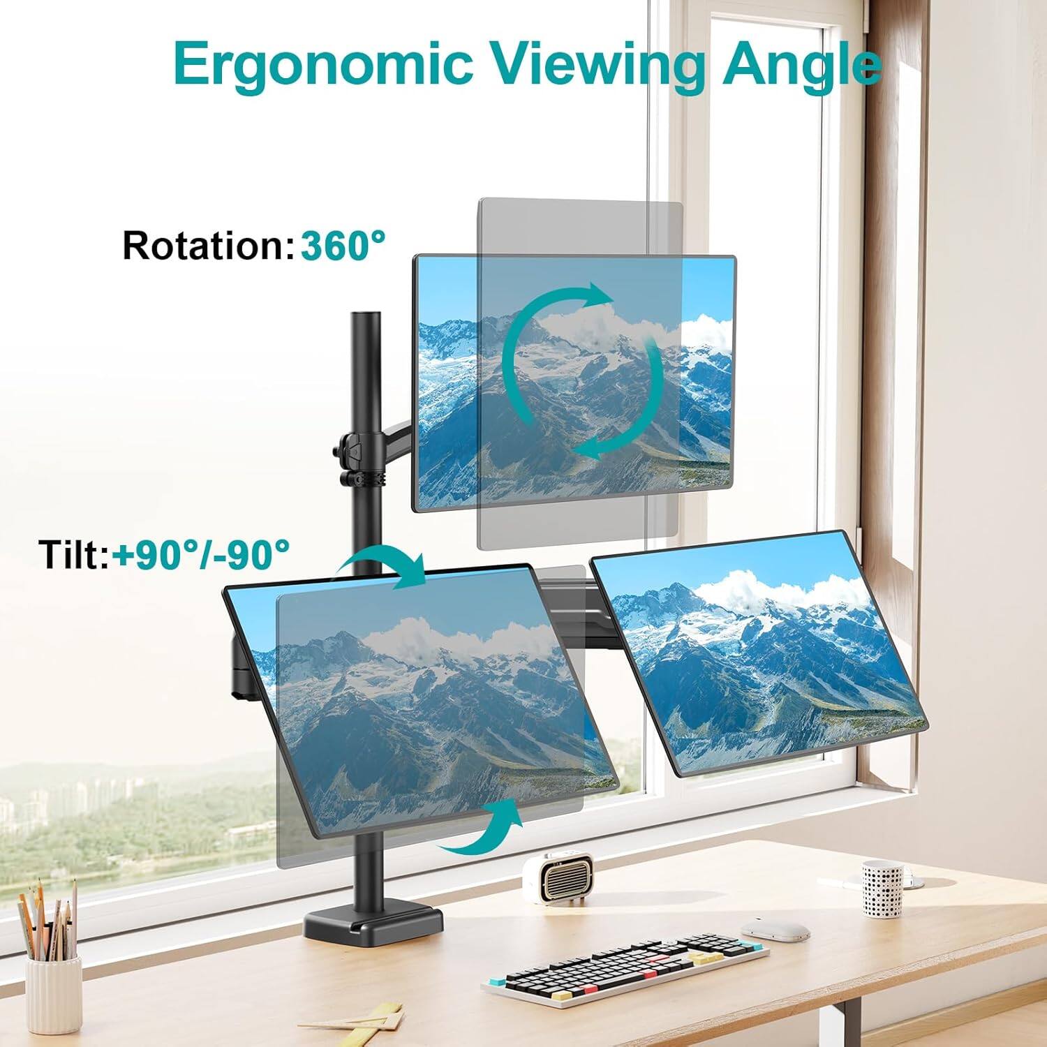 Ergonomic Viewing Angle

Rotation: 360°

Tilt: +90°/-90°
