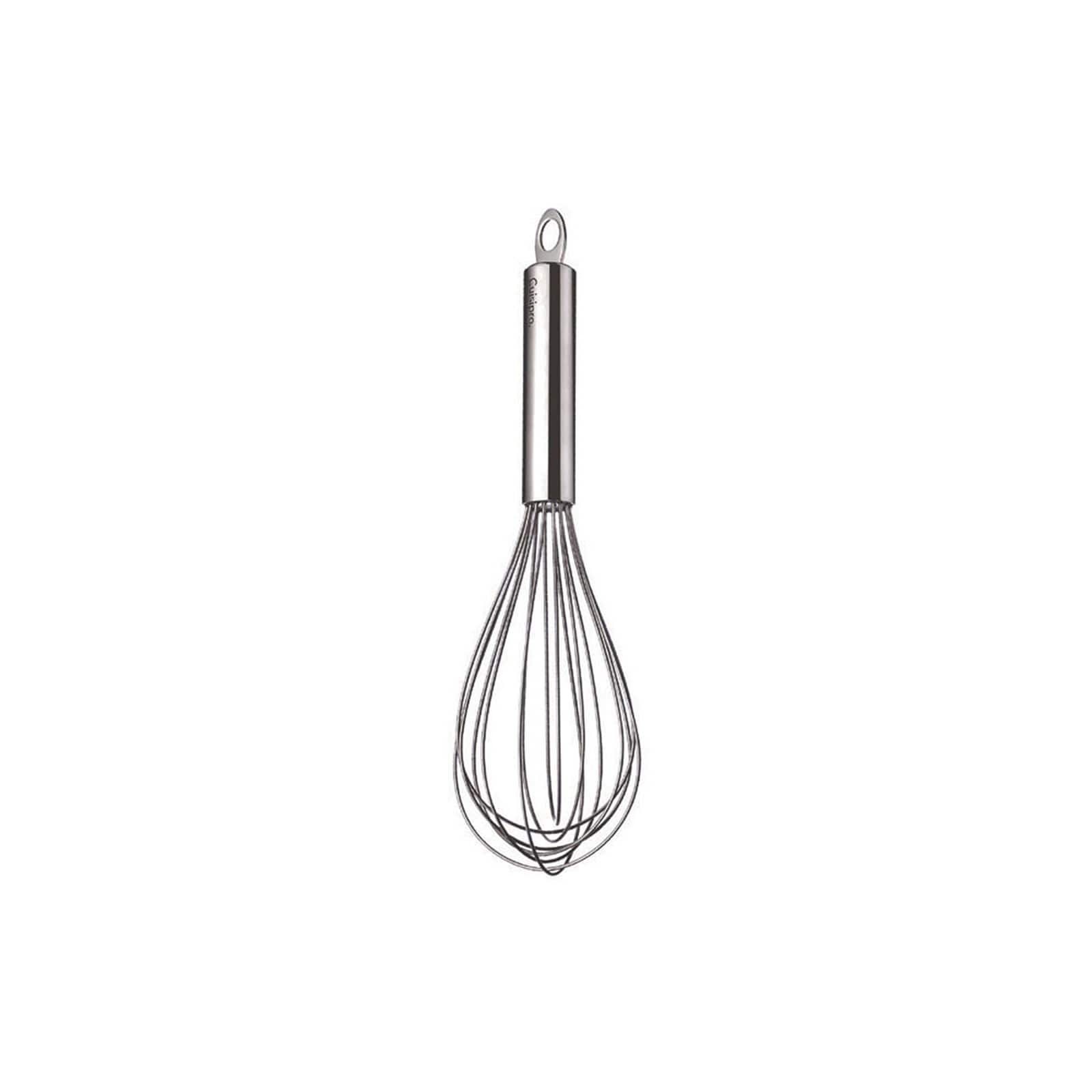 Cuisipro - 8 Inch Stainless Steel Balloon Whisk Ball Solid Handle - Silver