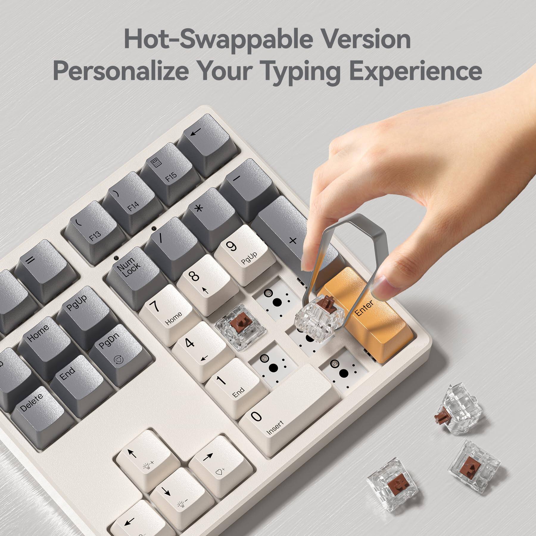 Hot-Swappable Version  
Personalize Your Typing Experience