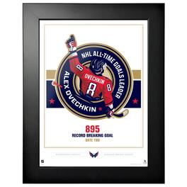 Mustang Drinkware - Alexander Ovechkin Washington Capitals NHL All-Time Leading Goal Scorer 12" x 16" 895 Framed Collage - Multicolor