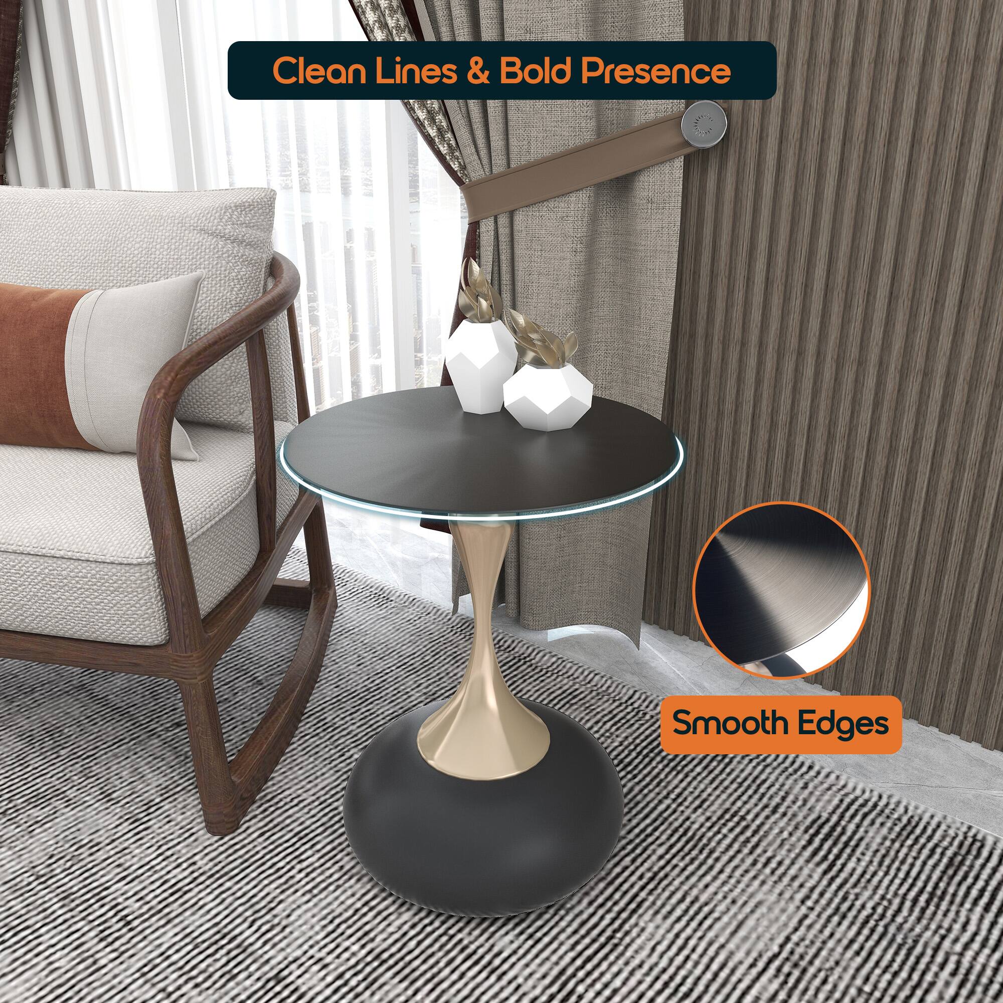 Clean Lines & Bold Presence  
Smooth Edges