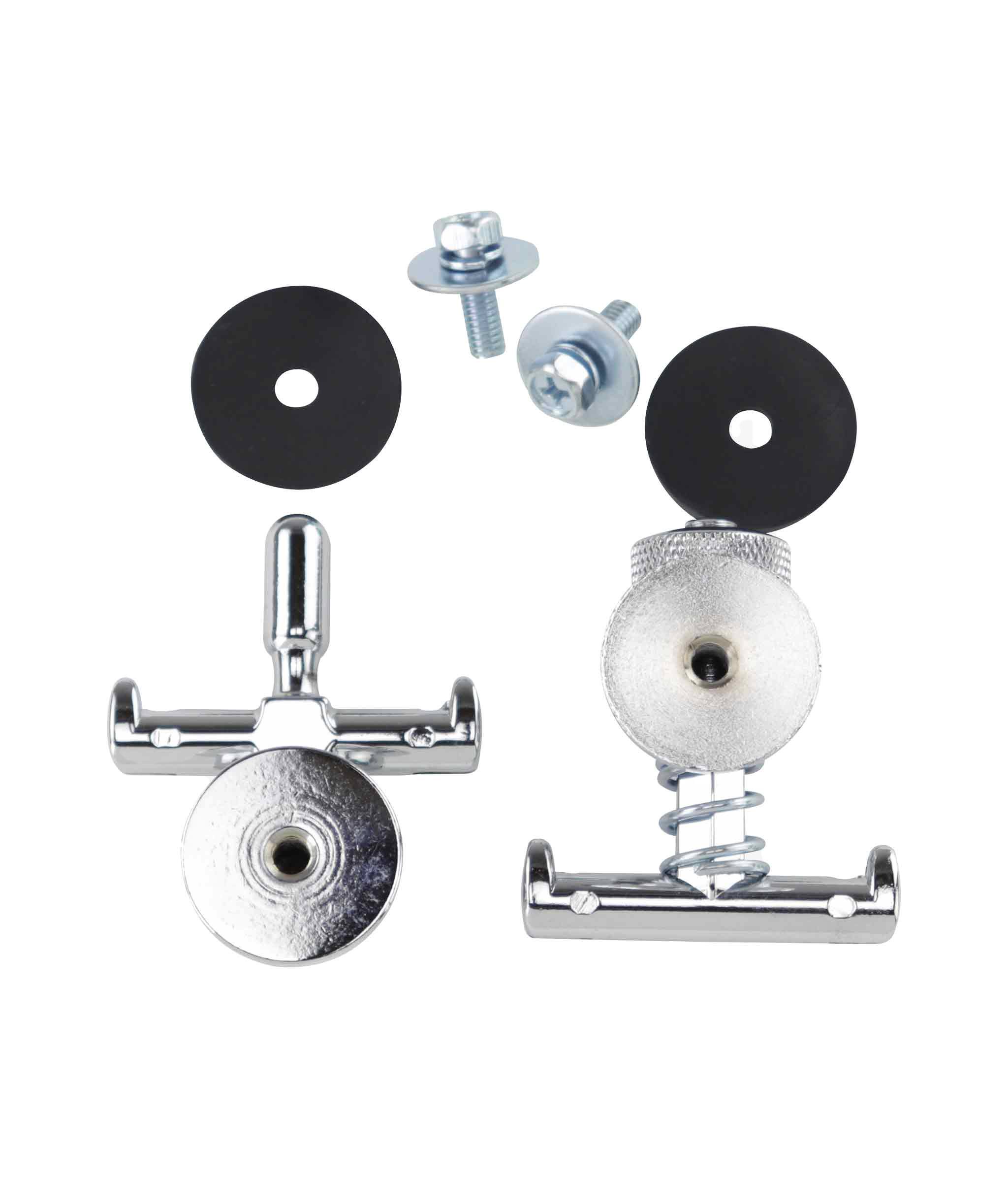 Left. Gibraltar Hardware - Dunnett 845 George Way Throw Off, Beer Tap Style Compact Lightweight Design with Quick Snare Release.
