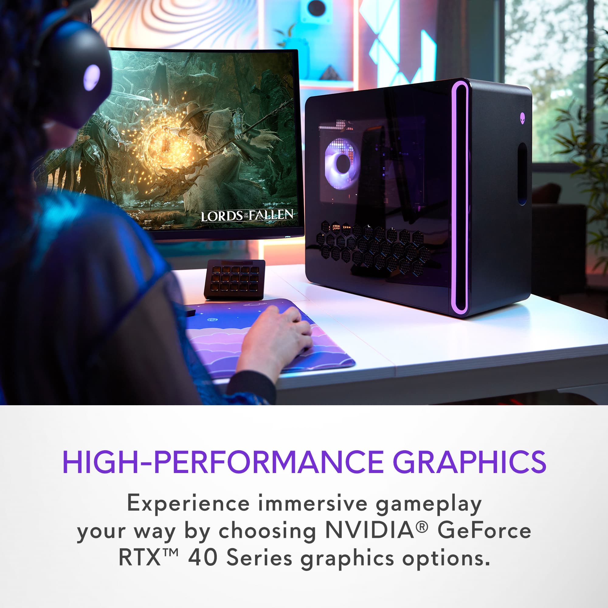 Lords Fallen - High-Performance Graphics: Experience immersive gameplay by choosing NVIDIA GeForce RTX 40 Series graphics options.