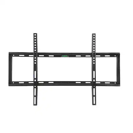 Front. MegaMounts - MegaMounts Smooth Black Matt Finish Fixed Television Mount for 26 - 55 Inch Plasma/LCD/LED Televisions - Black.