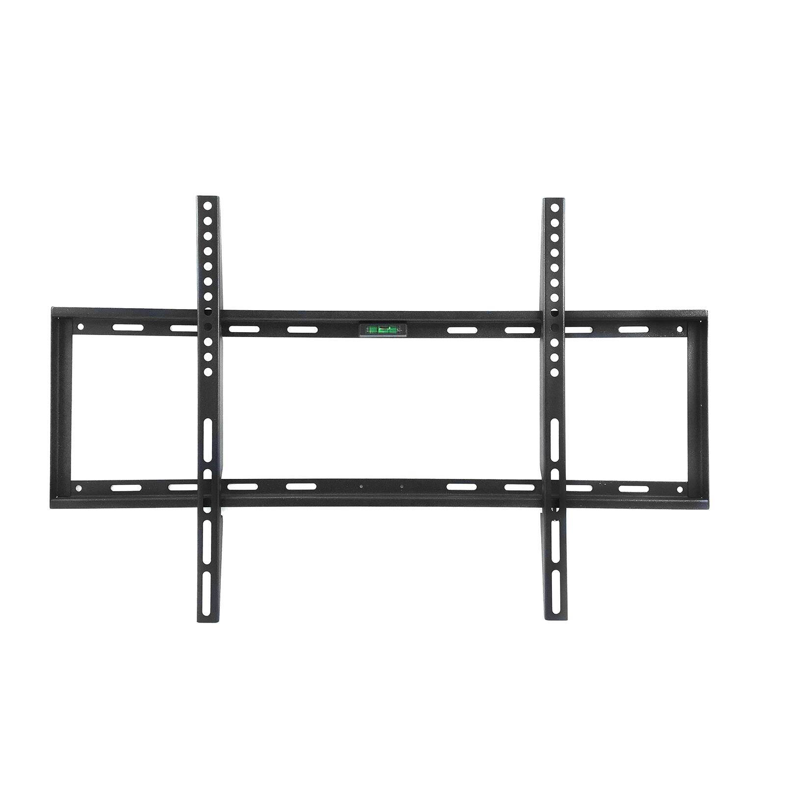 Front. MegaMounts - MegaMounts Smooth Black Matt Finish Fixed Television Mount for 26 - 55 Inch Plasma/LCD/LED Televisions - Black.