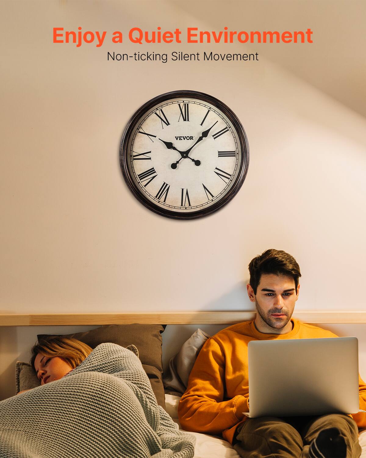 Enjoy a Quiet Environment  
Non-ticking Silent Movement