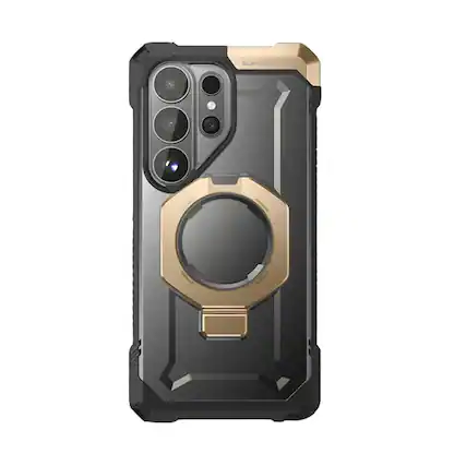 Front. SUPCASE - UB Grip Rugged MagSafe Case for Samsung Galaxy S26 Ultra – Heavy-Duty Protection with Magnetic Charging Support - Desert.