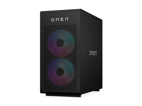 Left. HP OMEN - OMEN Desktop Intel Core Ultra 7, 32 GB;1 TB SSD  Windows 11 Home - Shadow black metal.