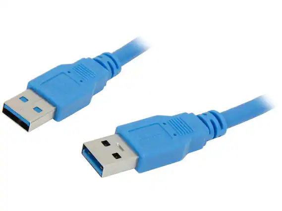 Front. StarTech.com - StarTech.com USB3SAA6 Blue SuperSpeed USB 3.0 Cable A to A.