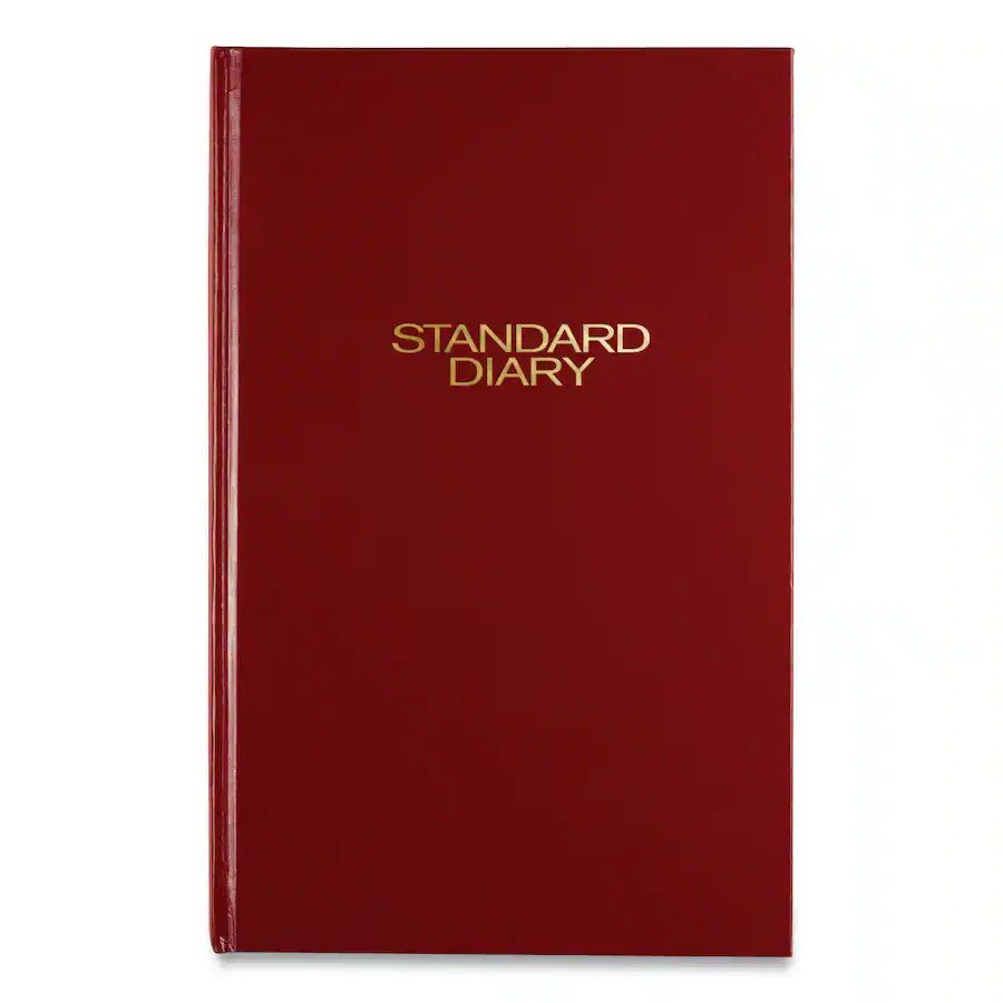 AT A GLANCE Standard Diary Daily Diary 2026 Edition Wide Legal Rule Red ...