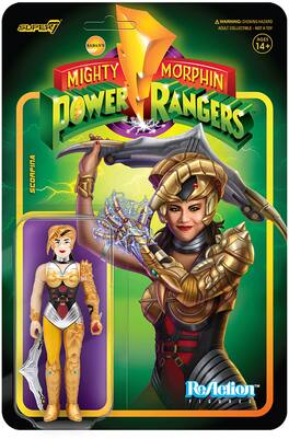 Super7 - Mighty Morphin' Power Rangers Reaction Wave 2 - Scorpina - Collectibles - Multicolor