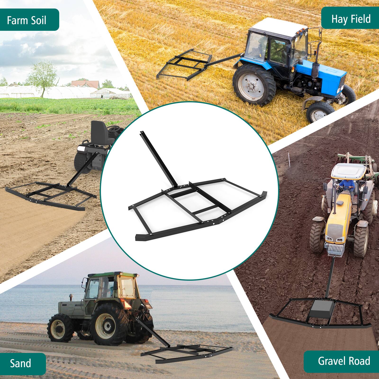 Farm Soil  
Hay Field  
Sand  
Gravel Road