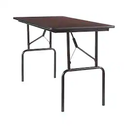Staples - Heavy-Duty Folding Utility Table (48 in) - Walnut