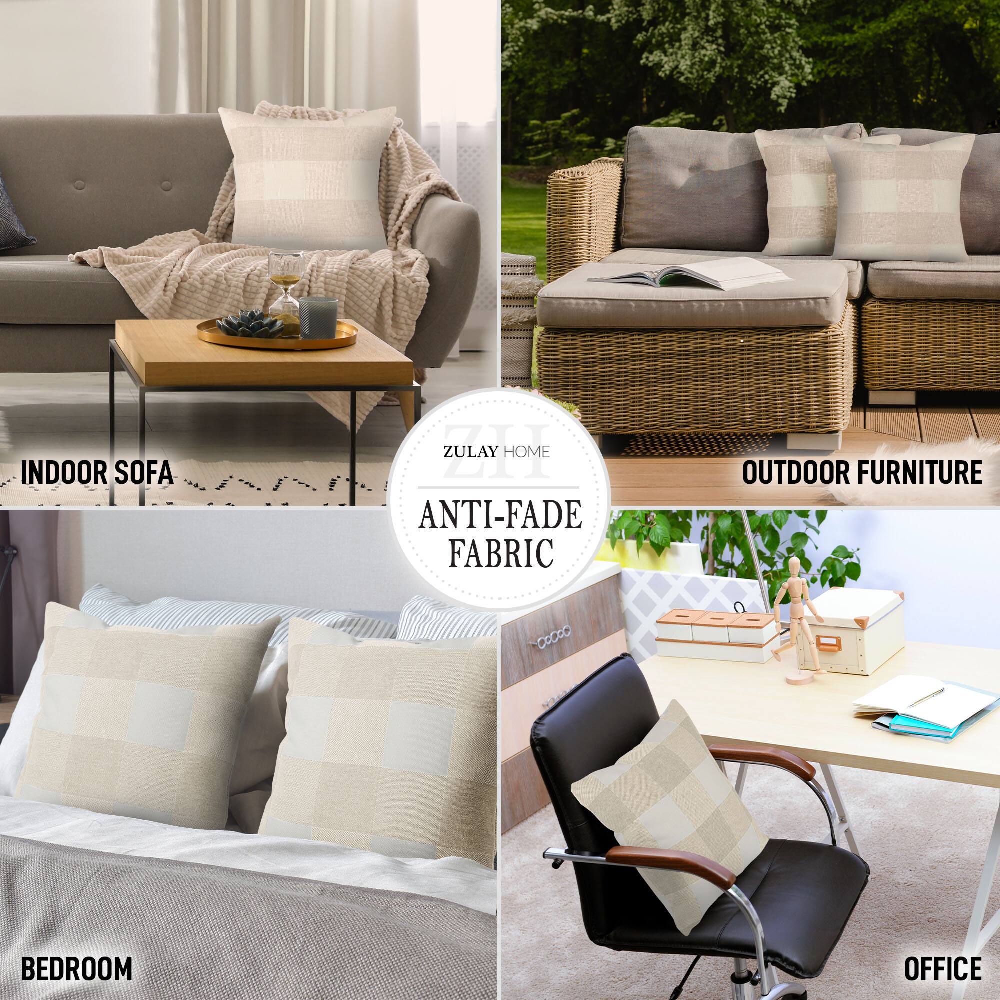 ZULAY HOME

INDOOR SOFA

OUTDOOR FURNITURE

ANTI-FADE FABRIC

BEDROOM

OFFICE