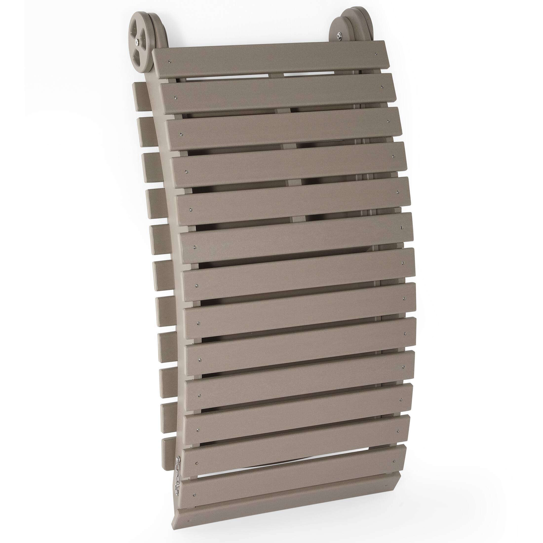 Alt View 1. WestinTrends - WestinTrends Ventura Outdoor HDPE In-Pool Patio Chaise Lounge Chair With Wheels - Weathered Wood.