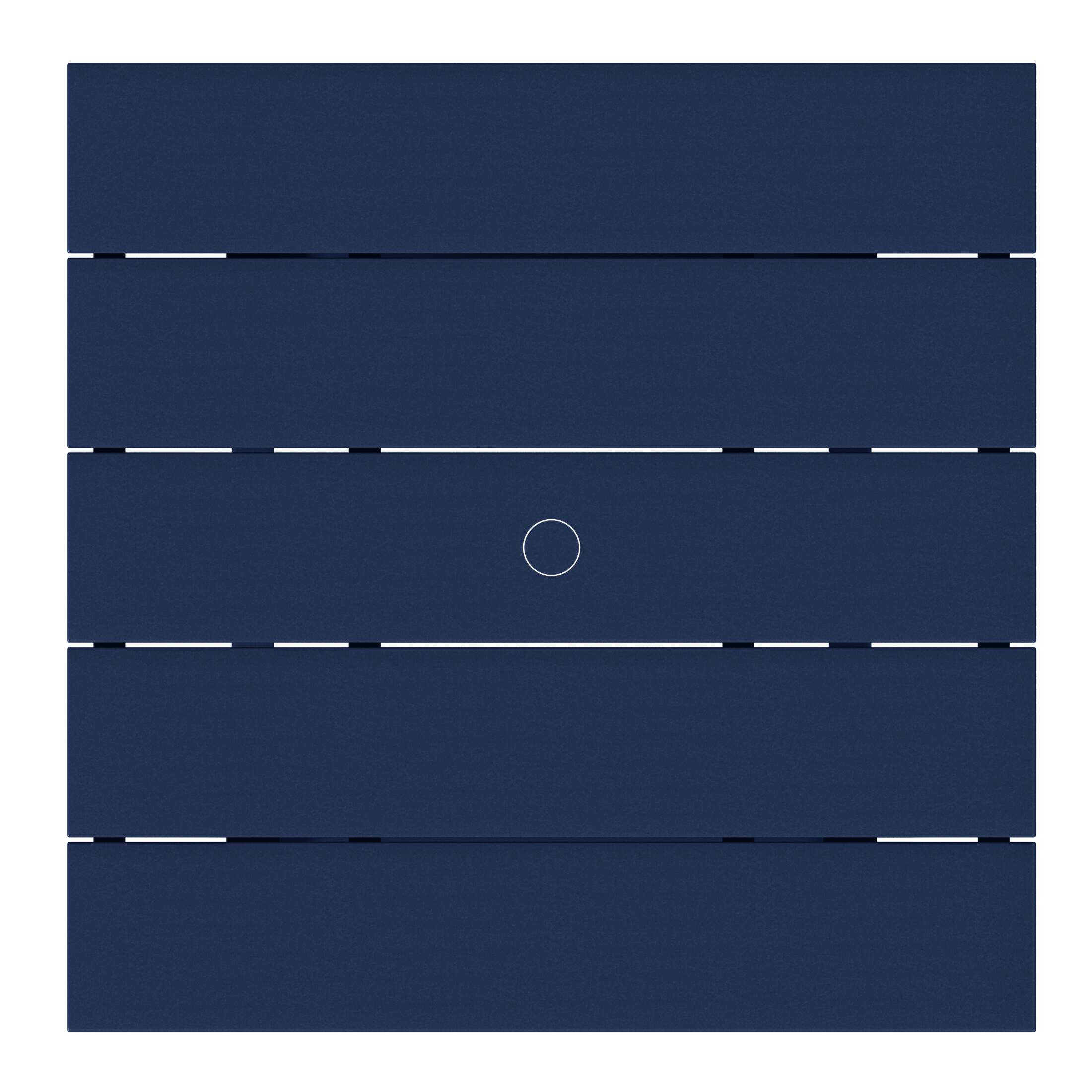 Alt View 3. WestinTrends - WestinTrends Ashore Outdoor HDPE 36" Square Patio Dining Table with Umbrella Hole - Navy Blue.
