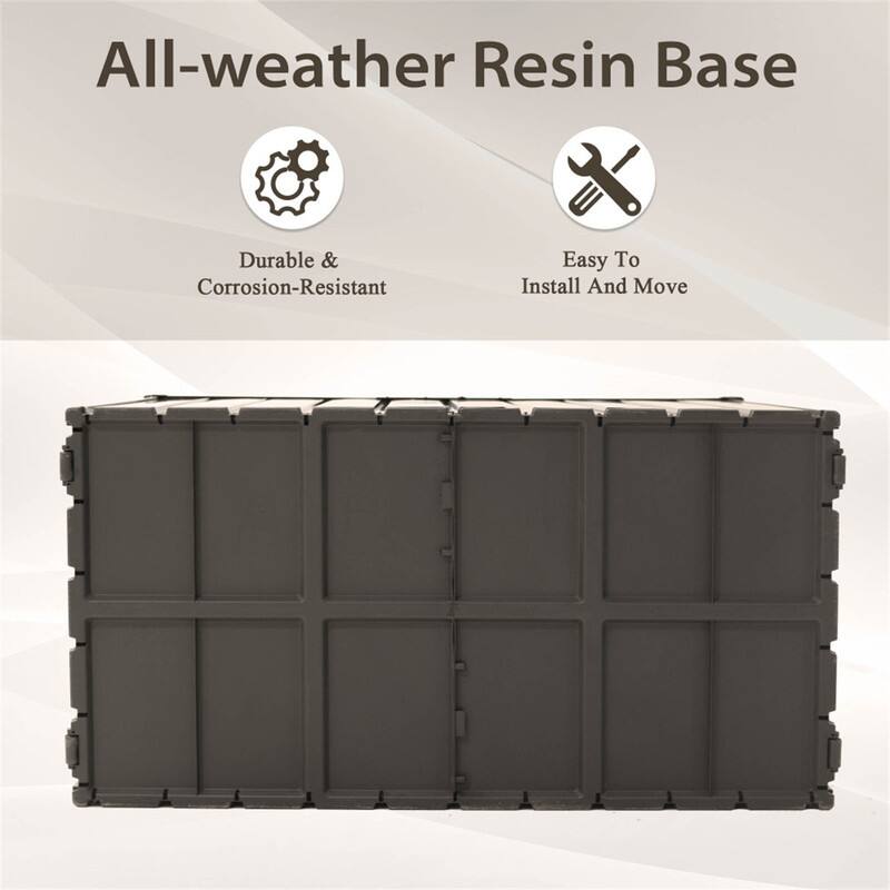 All-weather Resin Base

- Durable & Corrosion-Resistant
- Easy To Install And Move
