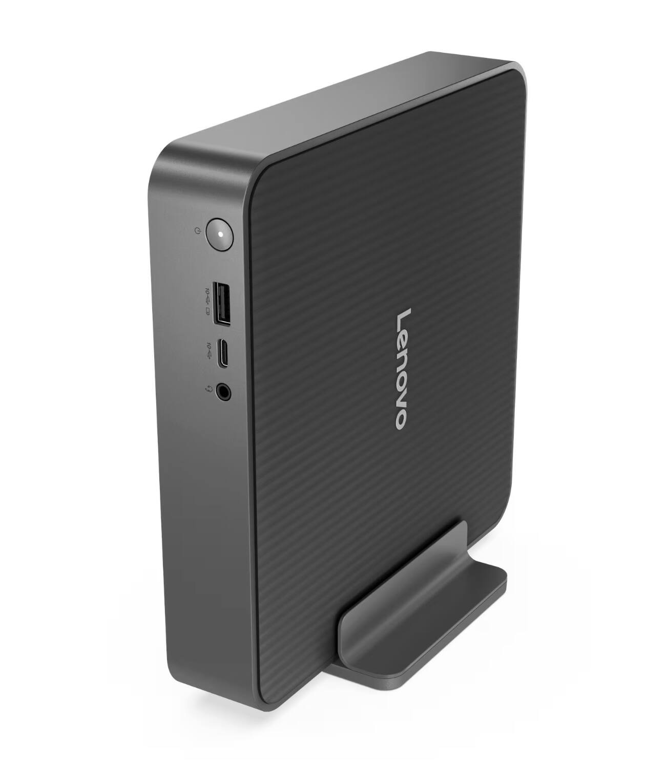 Alt View 2. Lenovo - Lenovo IdeaCentre Mini Desktop (Intel Core 7 240H, 16GB DDR5, 512GB PCIe SSD, Intel Graphics, Win 11 Pro) - Luna Grey.