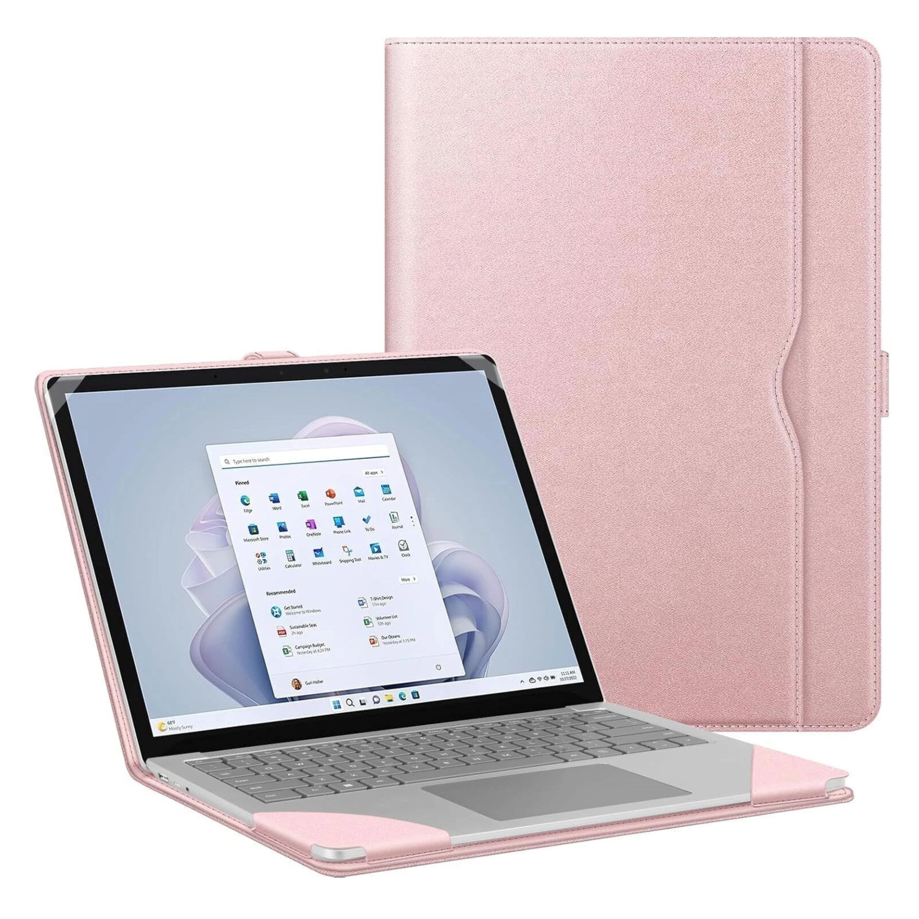Kitcheniva - Protective Sleeve Case For 13.5" Microsoft Surface Laptop 6/5/4/3/2 - Rose Gold