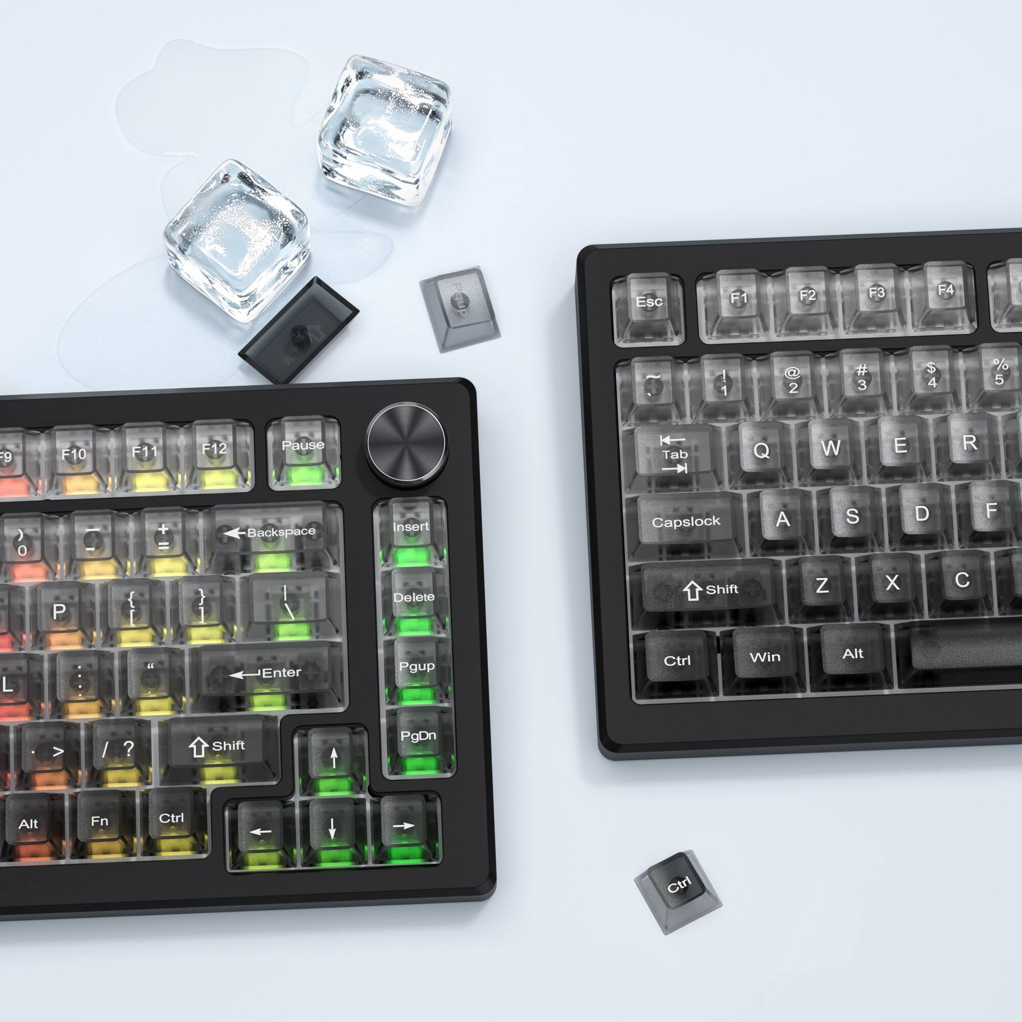 Esc F1 F2 F3 F4 | 1 2 3 4 5 6 F10 F11 F12 Pause H Tab Q W E R Y U I O P { [ } | Backspace Insert Capslock A S D F G H J K L ; ' | Enter Shift Z X C V B N M , . / | Shift T Y U I O P | PgDn Alt Fn Ctrl