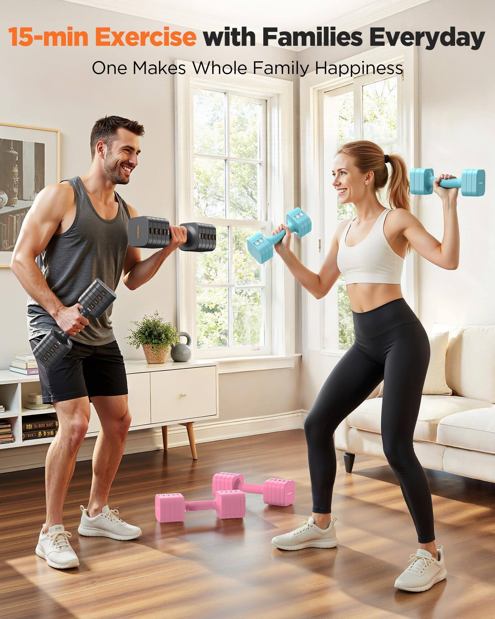 15-min Exercise with Families Everyday  
One Makes Whole Family Happiness