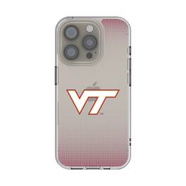 Keyscaper - NCAA - Virginia Tech Hokies Linen Logo iPhone Clear Case - 15 - Multicolor
