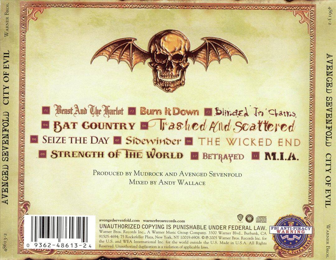 Back. City of Evil [CD].
