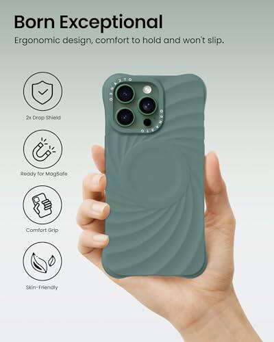 Born Exceptional  
Ergonomic design, comfort to hold and won't slip.  
2x Drop Shield  
Ready for MagSafe  
Comfort Grip  
Skin-Friendly