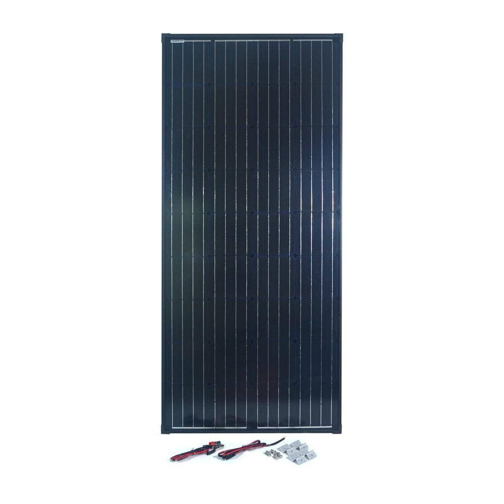 Front. Nature Power - 165 Watt Solar Monocrystaline Panel Kit with 2 x Panels.