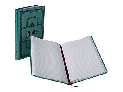 Alt View 1. Boorum & Pease - 66 Series Record Book, 7.63"W x 12.13"L, 150 Sheets/Book - Blue.