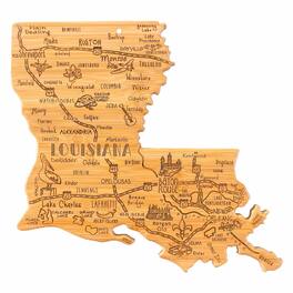 Totally Bamboo - Destination Louisiana Cutting Board, 13" x 12"