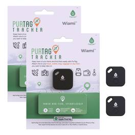 Pursonic - 2 Purtag Trackers - Ultimate Solution for Keeping Tabs on Your Belongings - Black