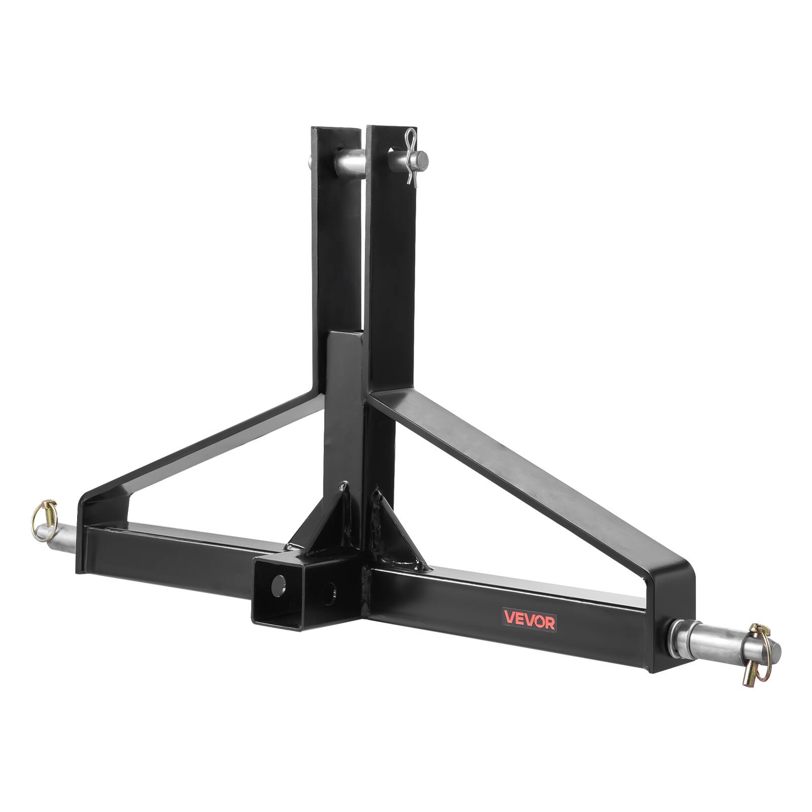 Alt View 5. VEVOR - 3 Point Trailer Hitch with 2 in Receiver, 3pt Quick Hitch Attachment for Category 1 Tractor, 3000lbs Capacity - Black.