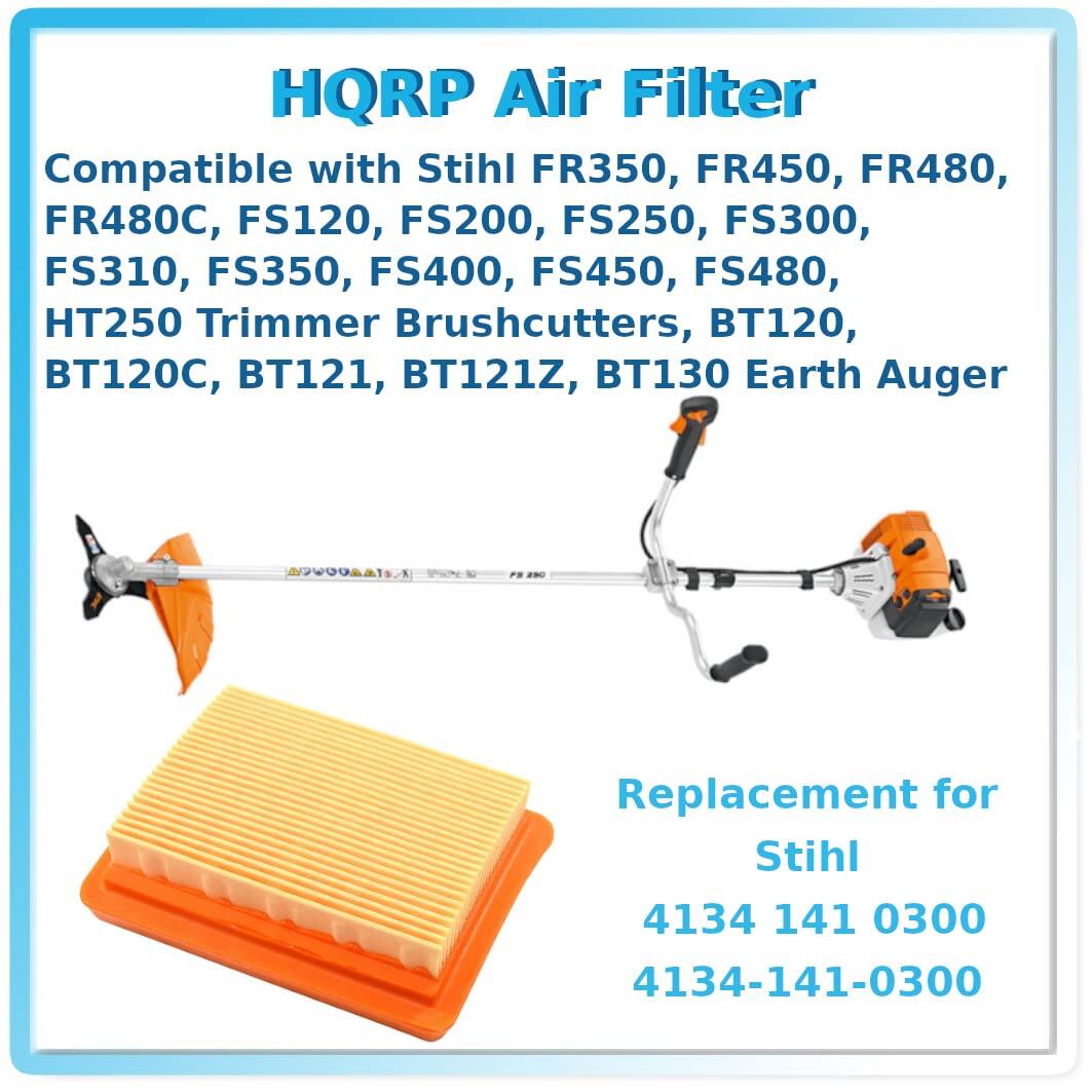 HQRP Air Filter

Compatible with Stihl FR350, FR450, FR480, FR480C, FS120, FS200, FS250, FS300, FS310, FS350, FS400, FS450, FS480, HT250 Trimmer Brushcutters, BT120, BT120C, BT121, BT121Z, BT130 Earth Auger

Replacement for Stihl  
4134 141 0300  
4134-141-0300