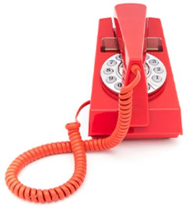 Front. PopMarket - GPO Retro GPOTRMR Trim phone Desktop or Wall Mountable - Red - MISC ACCESSORY - Red.