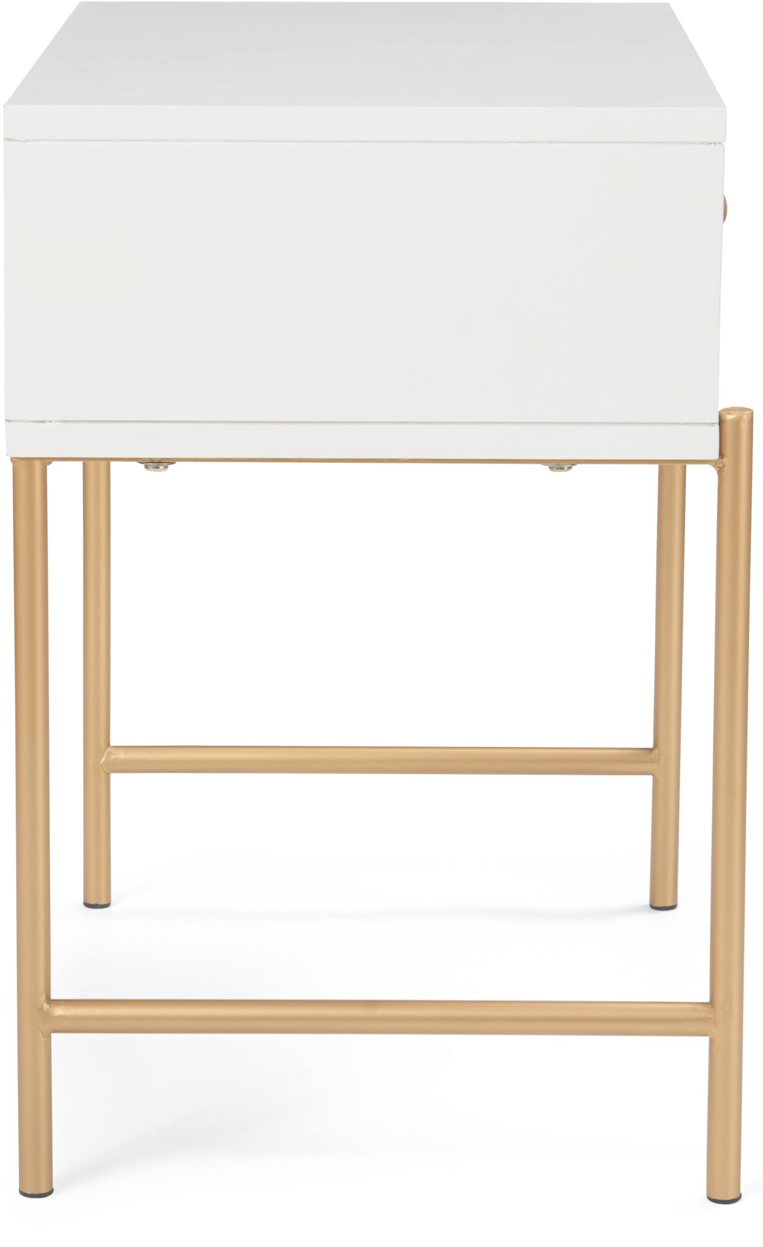 Alt View 15. Adore Decor - Jupiter Side Table - White and Gold.