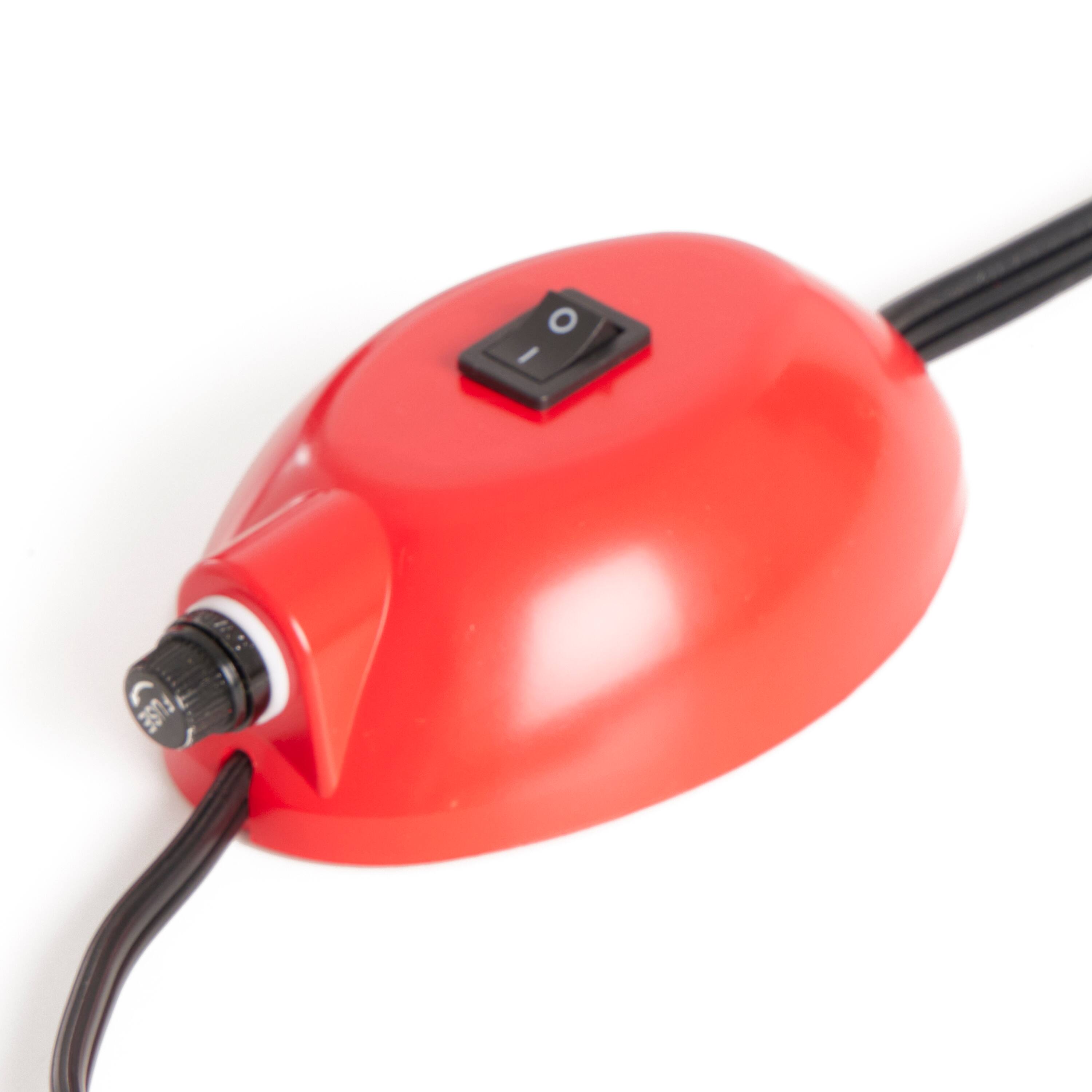 Alt View 4. Home Heritage - Home Heritage 1-1.75" Artificial Christmas Tree Base Rotating Metal Stand, Red - Red.