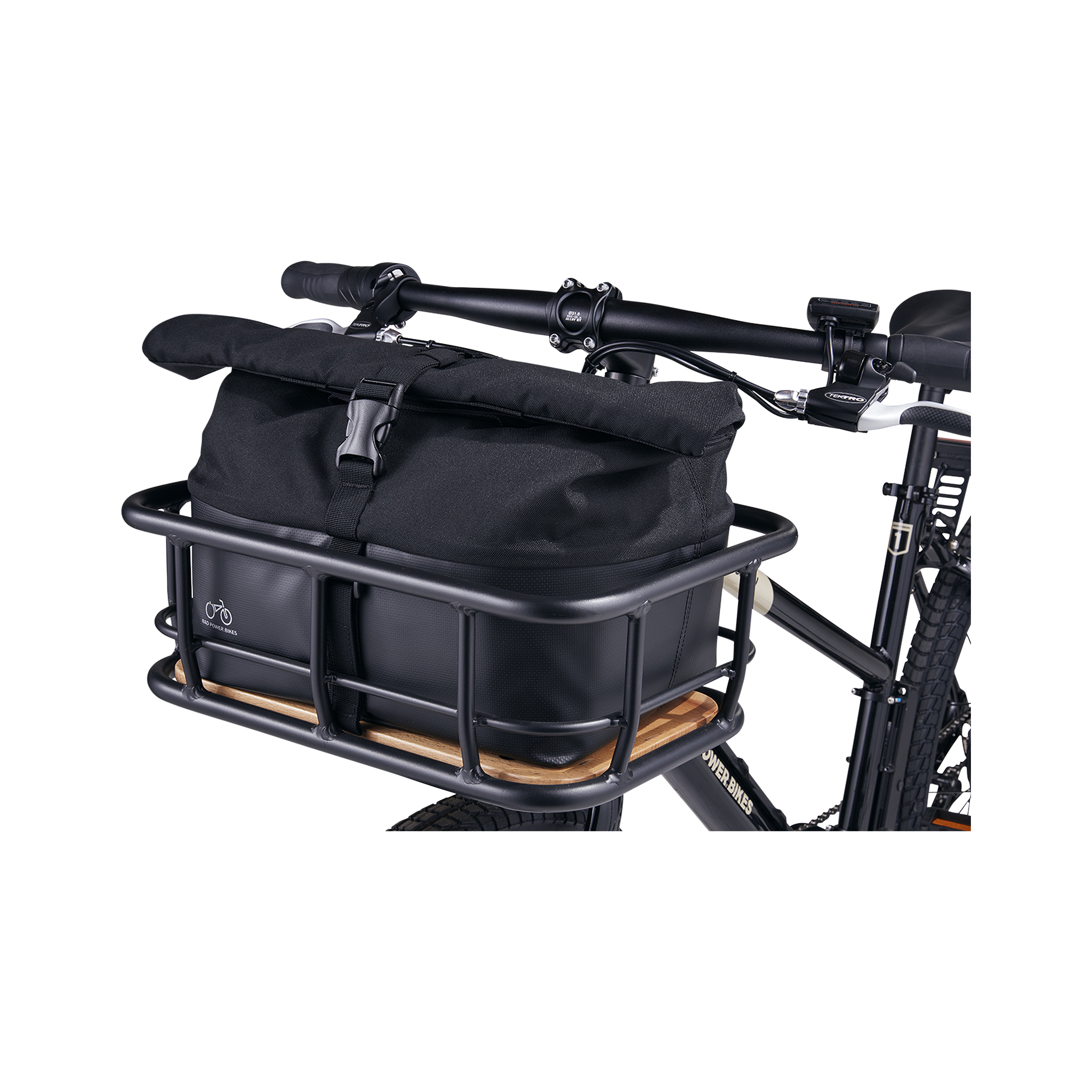 Left Zoom. Rad Power Bikes - Small Basket Roll Top Liner - Black.