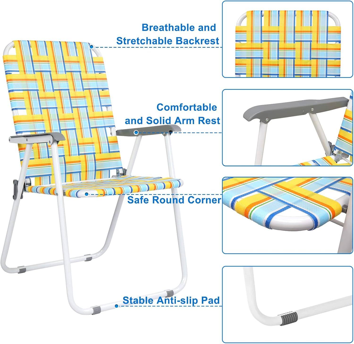 Breathable and Stretchable Backrest  
Comfortable and Solid Arm Rest  
Safe Round Corner  
Stable Anti-slip Pad