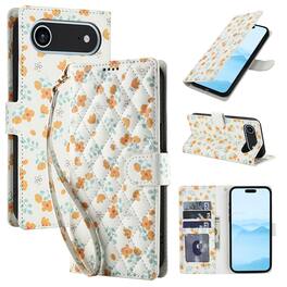 Dteck - Shockproof Floral Wallet Case for Apple iPhone Air, Premium PU Leather Protective Flip Cover with Card Slots Wrist Strap - C