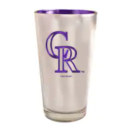 The Memory Company - Colorado Rockies 16oz. Electroplated Pint Glass - Multicolor