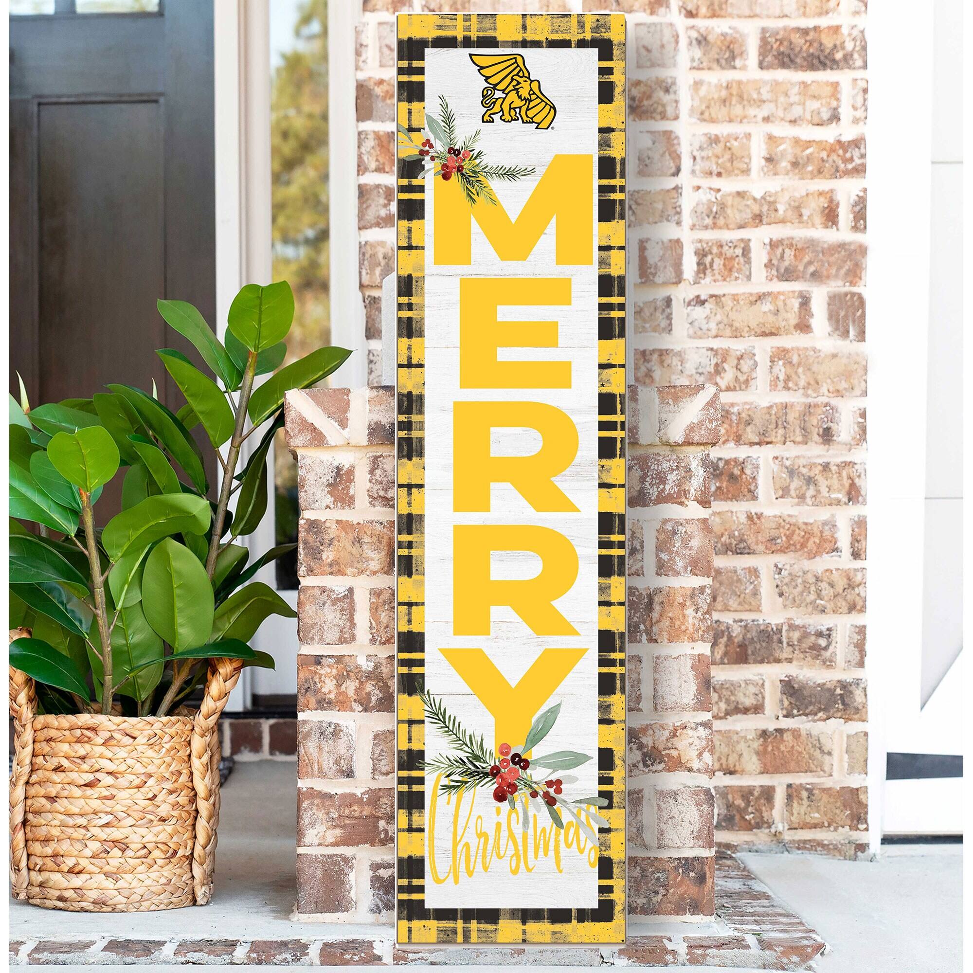 Alt View 1. Jardine - Missouri Western State Griffons 12'' x 48'' Outdoor Merry Christmas Leaner - White.