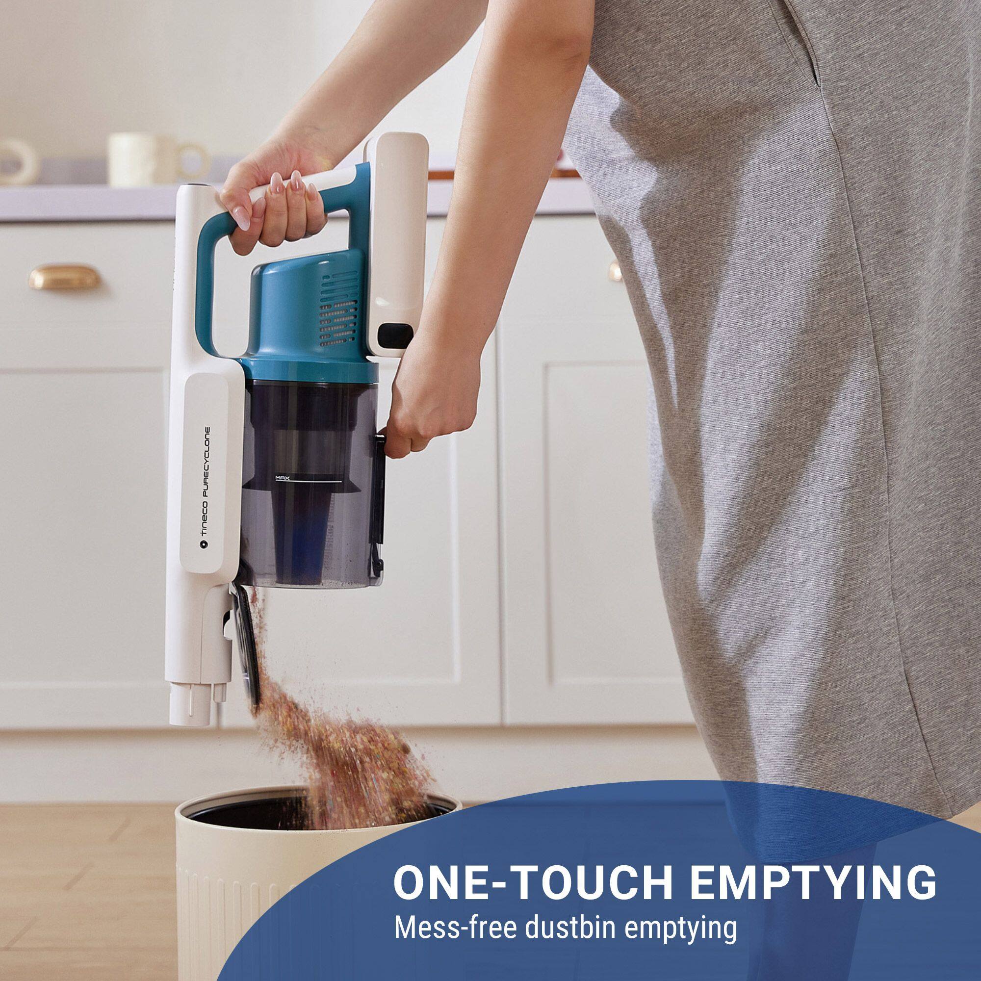 PURECYCLONE  
ONE-TOUCH EMPTYING  
Mess-free dustbin emptying