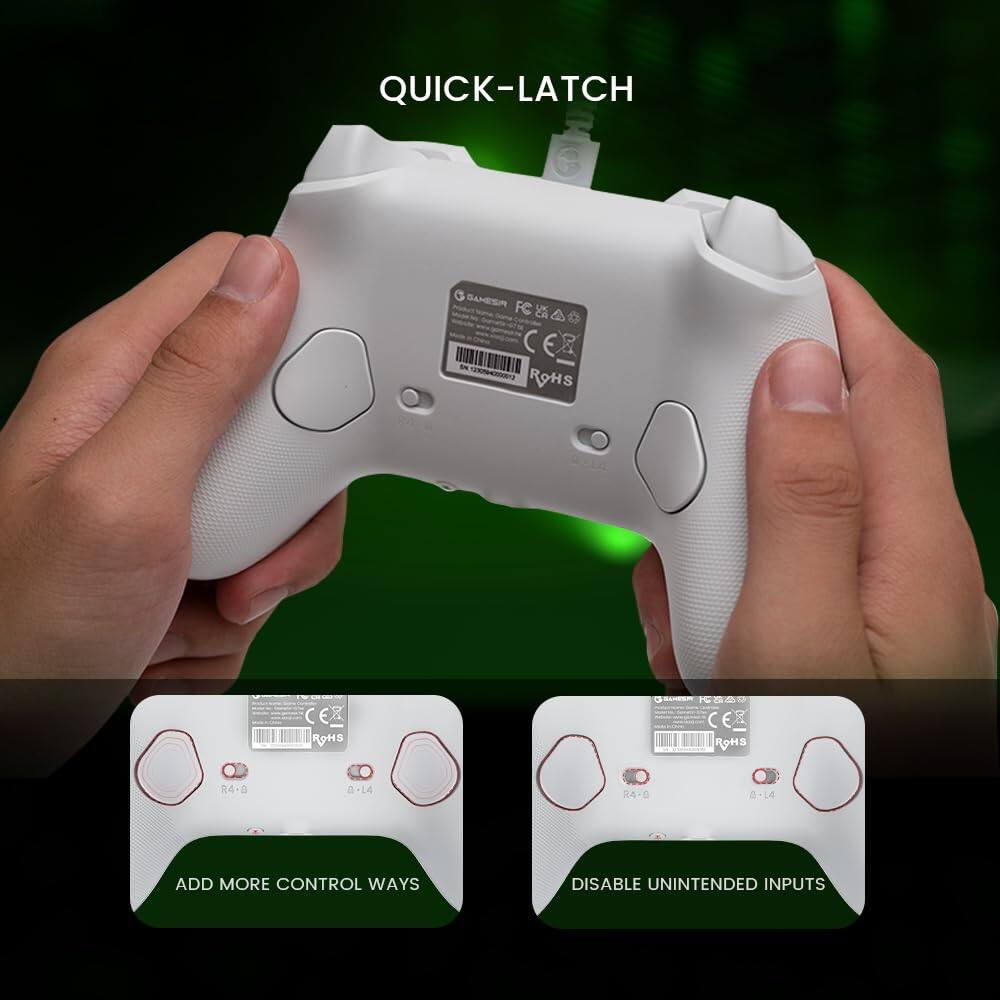 QUICK-LATCH

SAMESA C ROHS C CEA ROHS C ER ROHS R4-0 a-14 R4-G 14

ADD MORE CONTROL WAYS

DISABLE UNINTENDED INPUTS